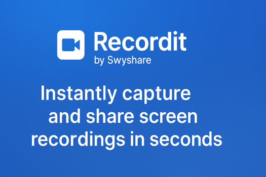 swyshare recordit banner capture screen