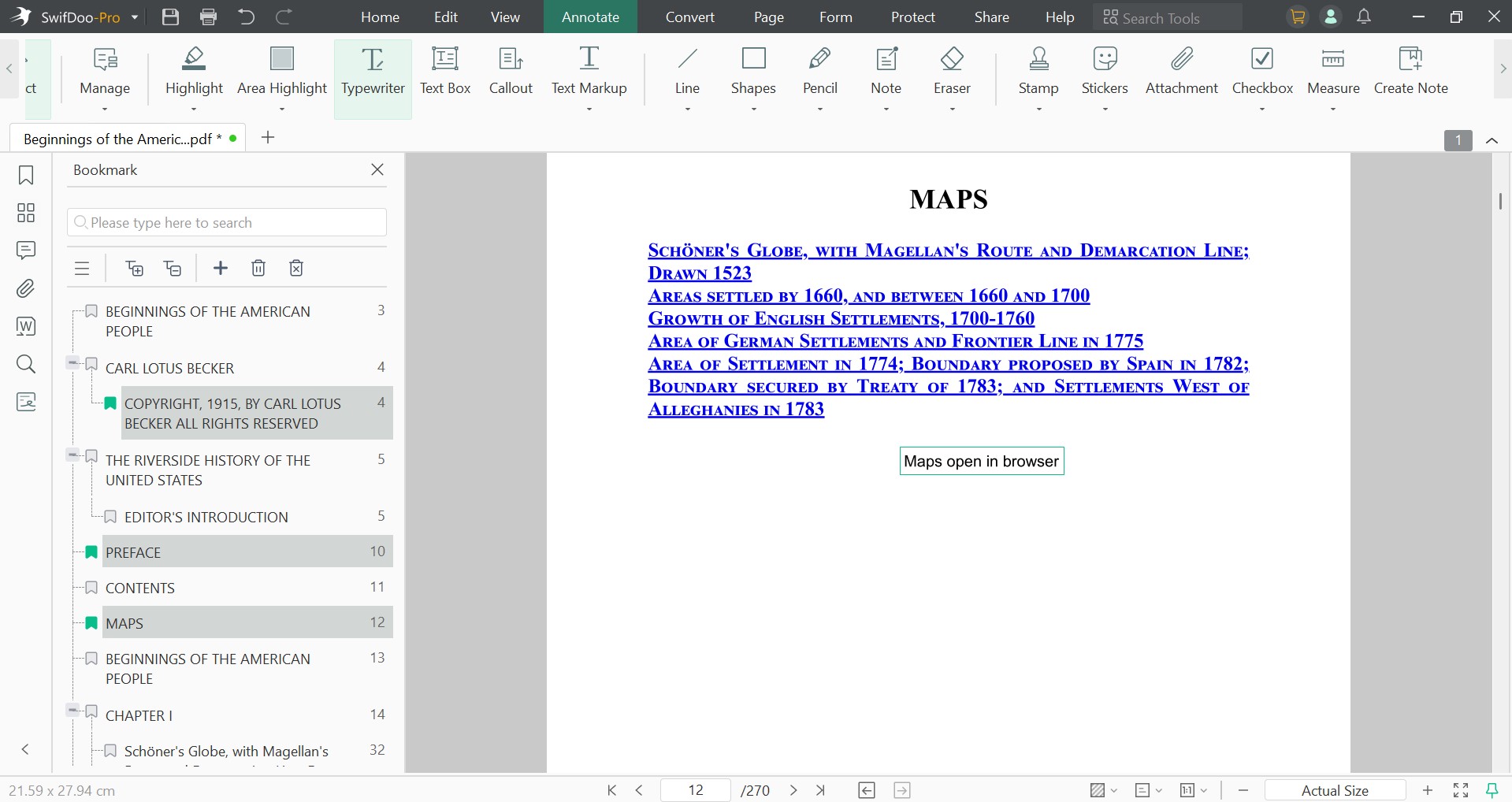 PDF organization